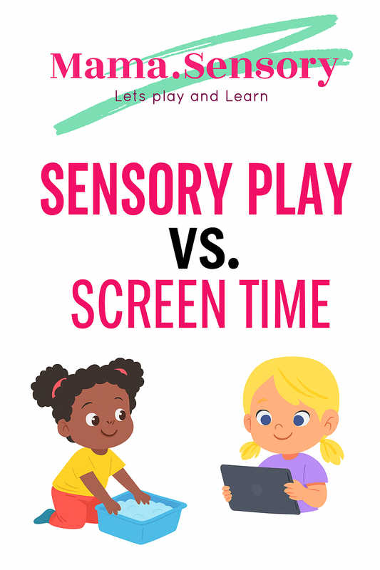 Sensory Play vs. Screen Time Finding the right Balance
